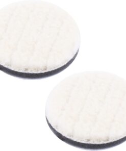 【trustR】 ウールバフ 車磨き用 （直径５０mm/人工ウール） 洗車用 ポリッシャー バフ 仕上げ 研磨用パッド (２個セット)